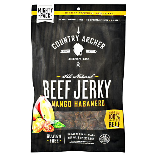 Country Archer Grass Fed Beef Jerky - Mango Habanero - 8 oz - 853016002342