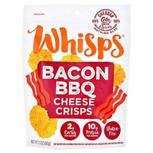 Schuman Cheese Whisps Cheese Crisps - Bacon BBQ - 12 ea - 10088231416903