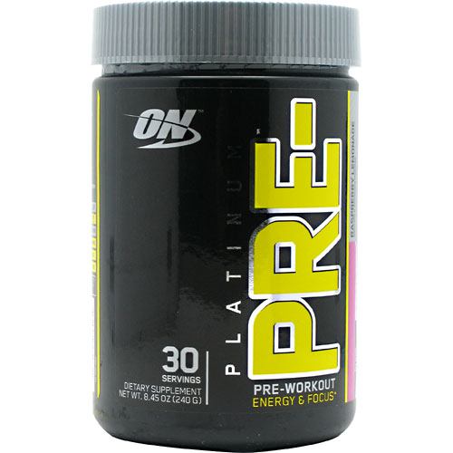 Optimum Nutrition Platinum Pre-Workout - Raspberry Lemonade - 30 Servings - 748927050622