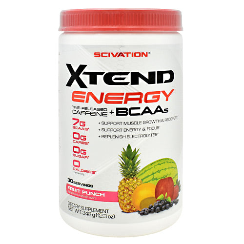 Scivation Xtend Energy - Fruit Punch - 30 Servings - 842595107487