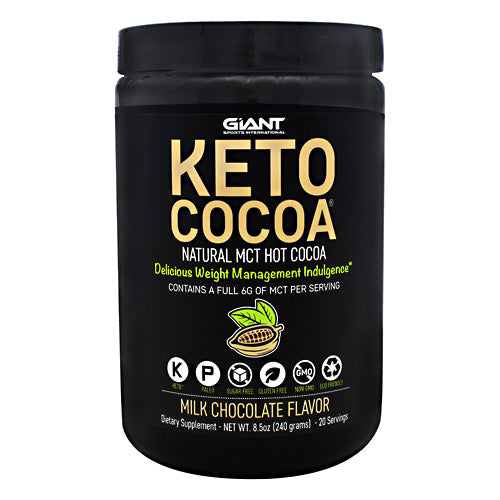 Giant Sports Products Keto Cocoa - Milk Chocolate - 20 Servings - 711583543074