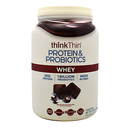 Think Products Whey Protein & Probiotics - Belgian Chocolate - 22 Servings - 753656713724