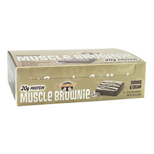 Lenny & Larrys Muscle Brownies - Cookies & Cream - 12 ea - 787692835232