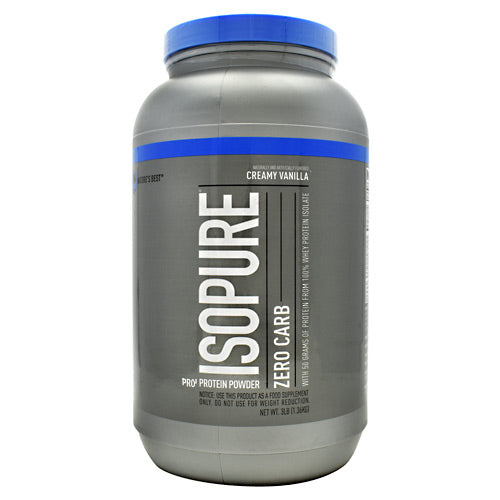 Natures Best Zero Carb Isopure - Creamy Vanilla - 3 lb - 089094021153