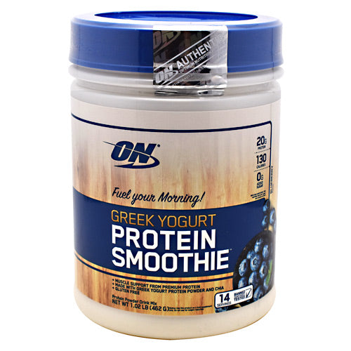 Optimum Nutrition Greek Yogurt Protein Smoothie - Blueberry - 14 Servings - 748927056730