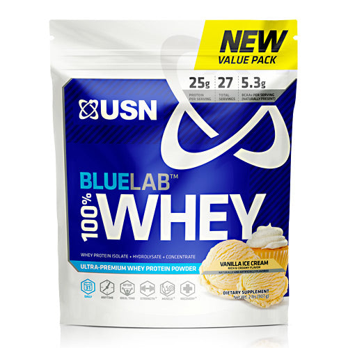 Usn Blue Lab 100% Whey - Vanilla - 2 lb - 6009544901013