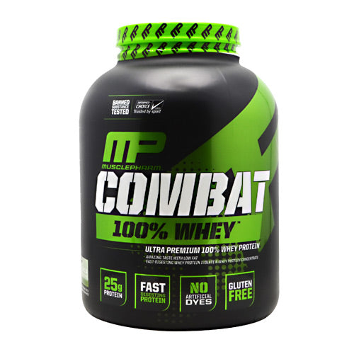 MusclePharm Sport Series Combat 100% Whey - Vanilla - 5 lb - 019962716829