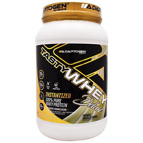 Adaptogen Science Tasty Whey Deluxe - French Vanilla Swirl - 2 lb - 019962538339