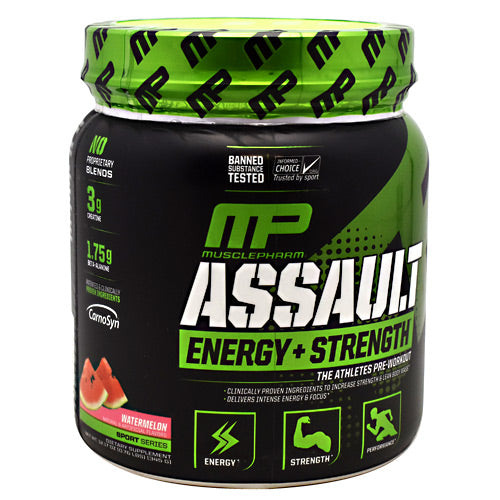 MusclePharm Sport Series Assault - Watermelon - 30 Servings - 653341416117