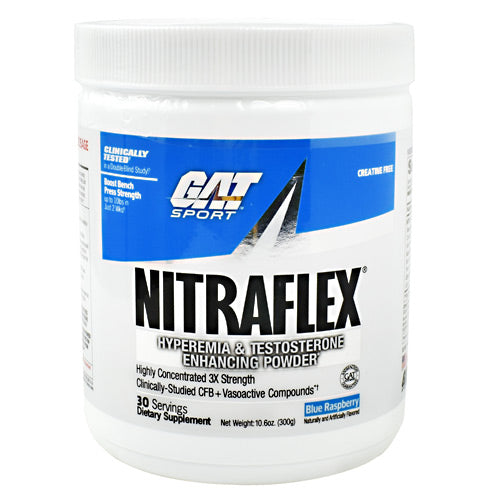 GAT Nitraflex - Blue Rasberry - 30 Servings - 859613647085