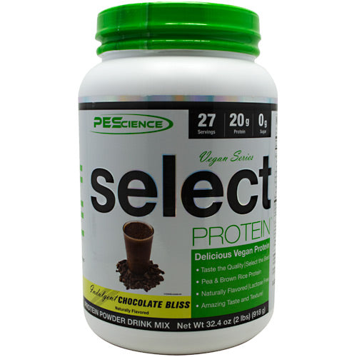 PEScience Vegan Series Select Protein - Indulgent Chocolate Bliss - 2 lb - 040232199882