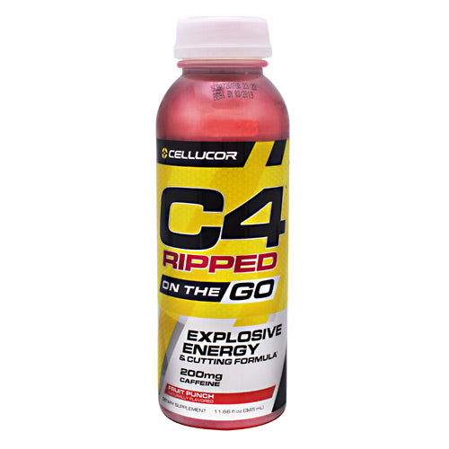 Cellucor Ripped C4 On the Go - Fruit Punch - 12 Bottles - 842595102680